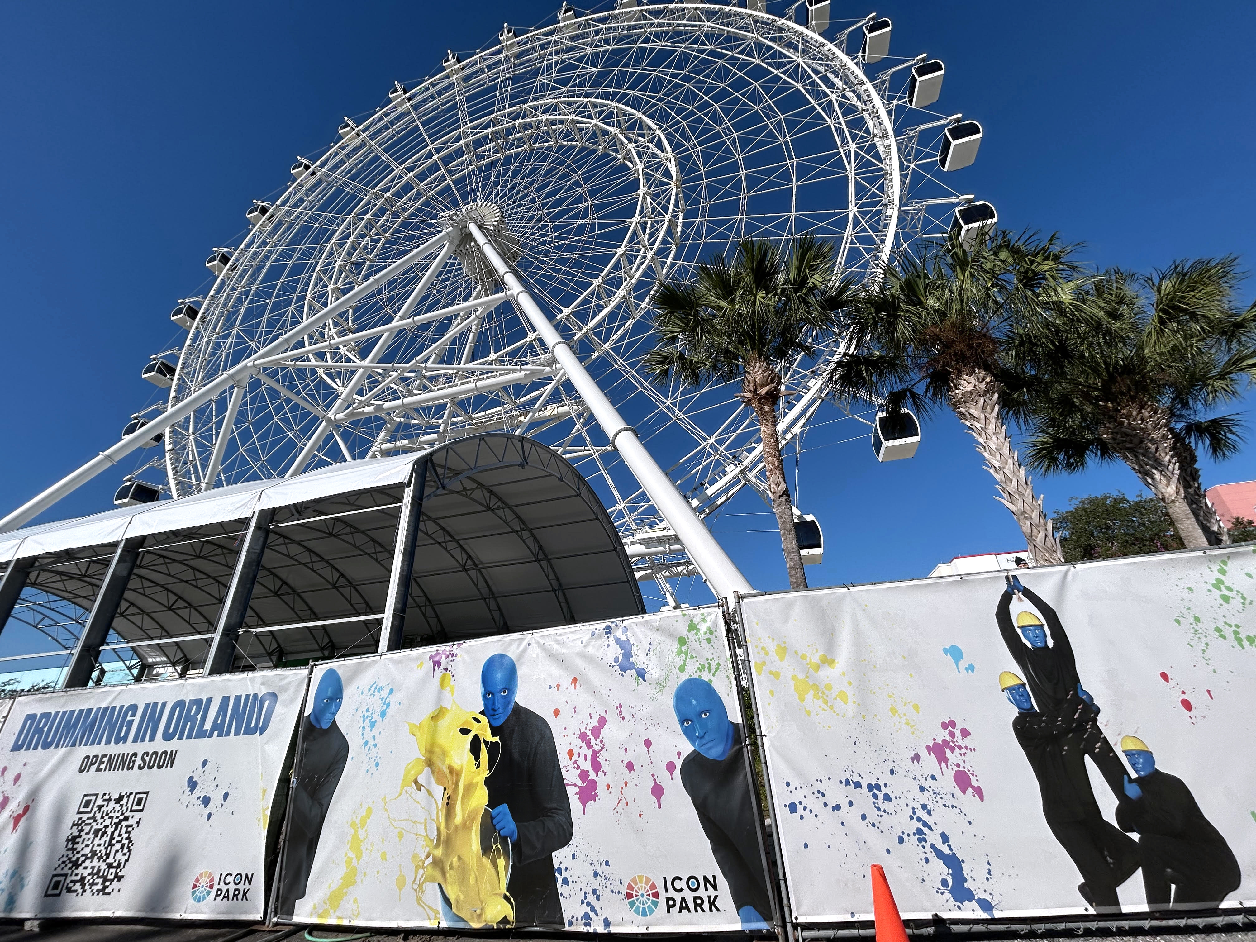 The Blue Man Group Theater construction site at ICON Park.
